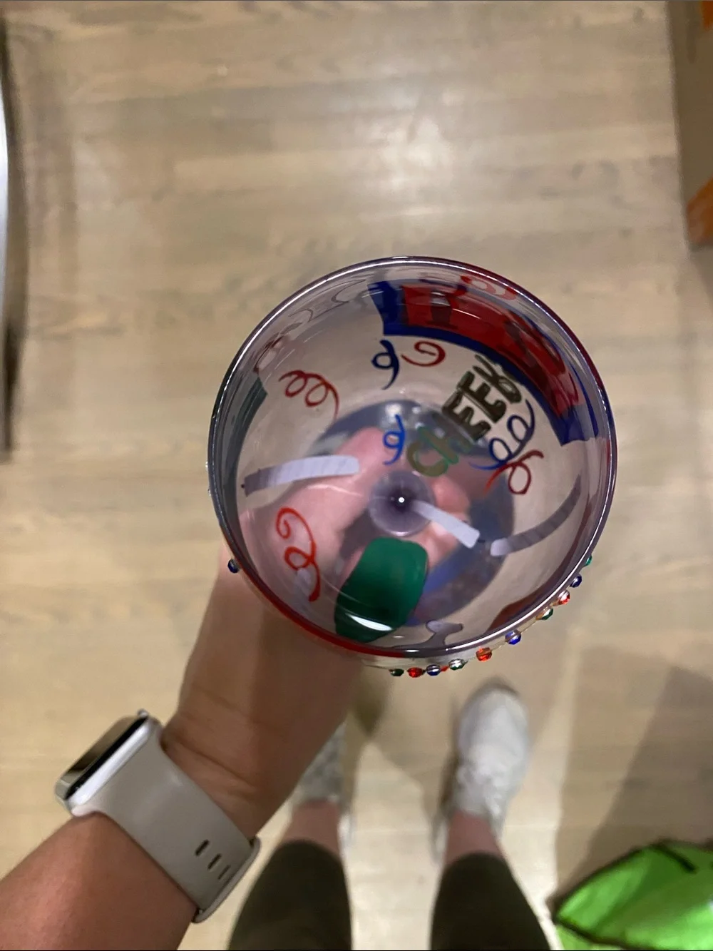 Lolita Hand-Painted 21 Celebration Wine Glass
